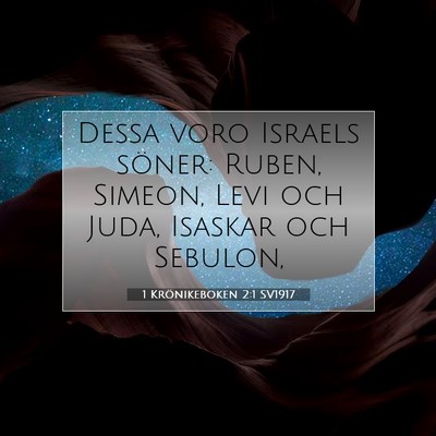 1 Krönikeboken 2:1 SV1917 Bild av bibelvers