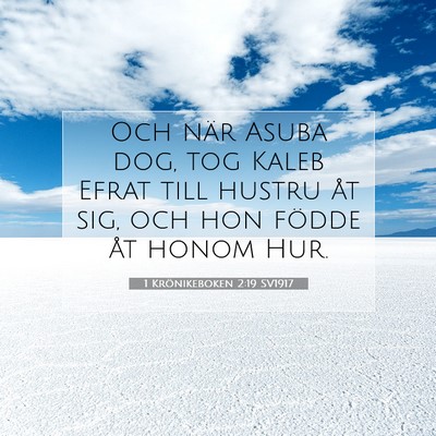 1 Krönikeboken 2:19 Bibelvers Förklarad