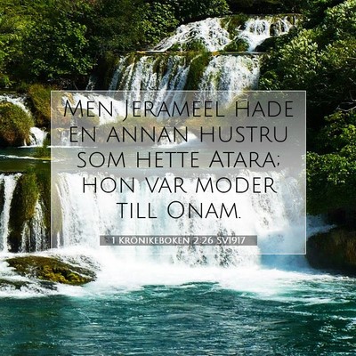 1 Krönikeboken 2:26 Bibelvers Förklarad