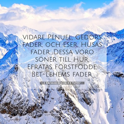 1 Krönikeboken 4:4 Bibelvers Förklarad