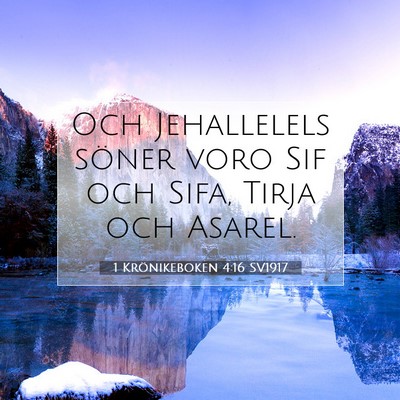 1 Krönikeboken 4:16 Bibelvers Förklarad