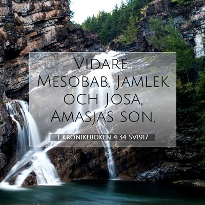 1 Krönikeboken 4:34 Bibelvers Förklarad