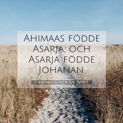 1 Krönikeboken 6:9 Bibelvers Förklarad