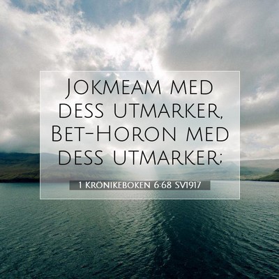 1 Krönikeboken 6:68 SV1917 Bild av bibelvers