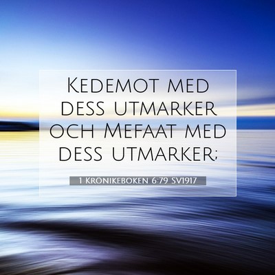 1 Krönikeboken 6:79 Bibelvers Förklarad