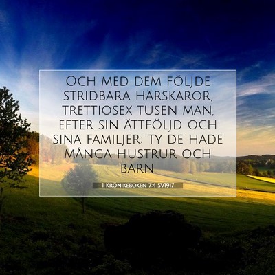 1 Krönikeboken 7:4 Bibelvers Förklarad