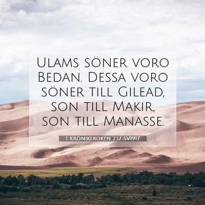 1 Krönikeboken 7:17 Bibelvers Förklarad