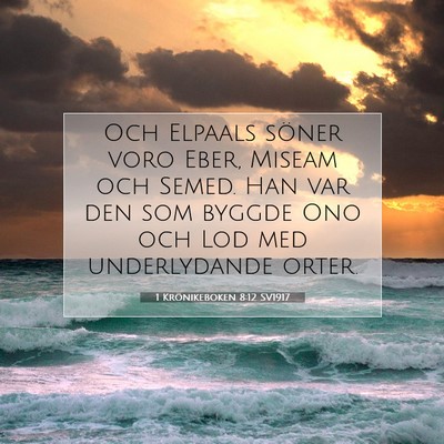 1 Krönikeboken 8:12 Bibelvers Förklarad