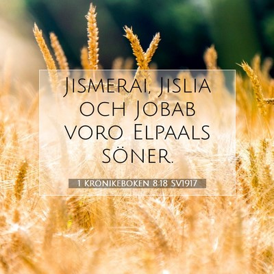 1 Krönikeboken 8:18 Bibelvers Förklarad