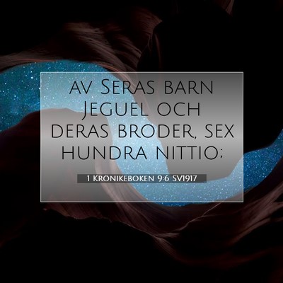 1 Krönikeboken 9:6 Bibelvers Förklarad