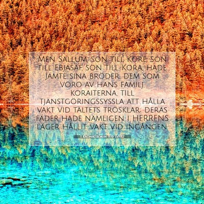 1 Krönikeboken 9:19 Bibelvers Förklarad