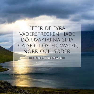1 Krönikeboken 9:24 Bibelvers Förklarad