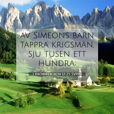 1 Krönikeboken 12:25 Bibelvers Förklarad
