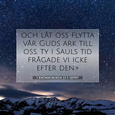 1 Krönikeboken 13:3 Bibelvers Förklarad
