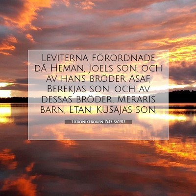 1 Krönikeboken 15:17 SV1917 Bild av bibelvers
