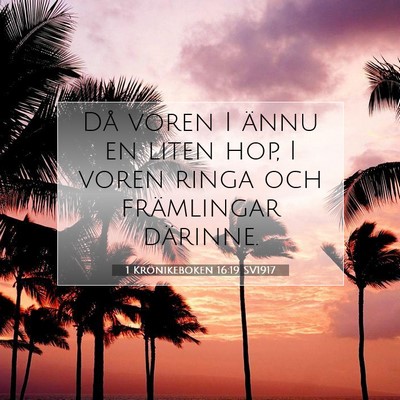 1 Krönikeboken 16:19 Bibelvers Förklarad