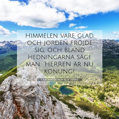 1 Krönikeboken 16:31 SV1917 Bild av bibelvers