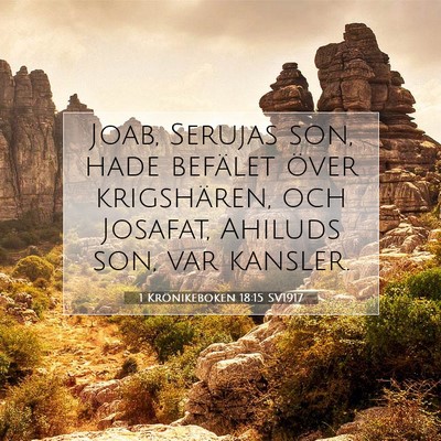 1 Krönikeboken 18:15 Bibelvers Förklarad