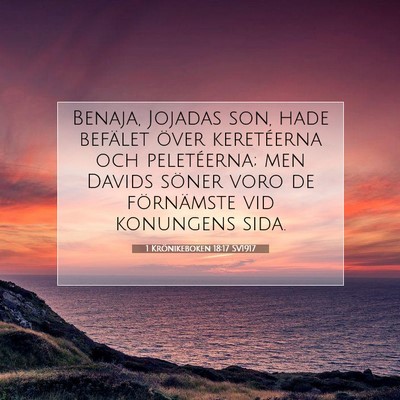 1 Krönikeboken 18:17 SV1917 Bild av bibelvers