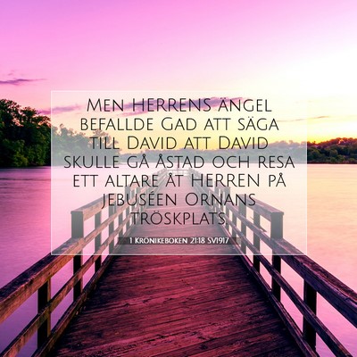 1 Krönikeboken 21:18 Bibelvers Förklarad