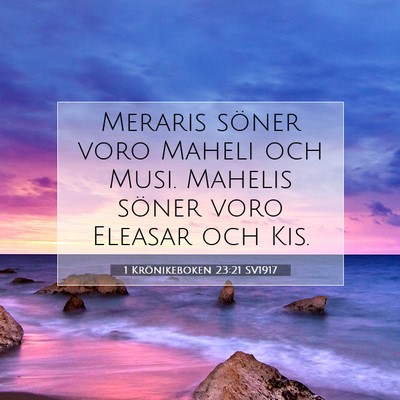 1 Krönikeboken 23:21 Bibelvers Förklarad