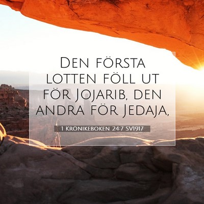 1 Krönikeboken 24:7 Bibelvers Förklarad