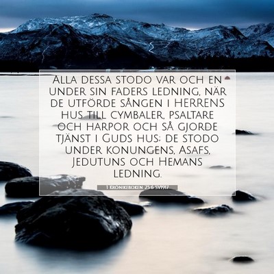 1 Krönikeboken 25:6 SV1917 Bild av bibelvers