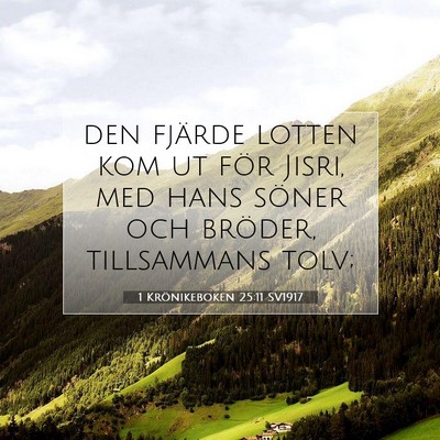 1 Krönikeboken 25:11 Bibelvers Förklarad