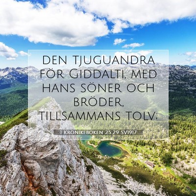 1 Krönikeboken 25:29 Bibelvers Förklarad