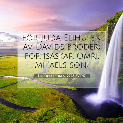 1 Krönikeboken 27:18 Bibelvers Förklarad