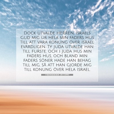 1 Krönikeboken 28:4 SV1917 Bild av bibelvers