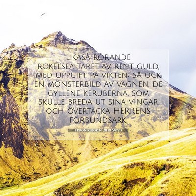 1 Krönikeboken 28:18 Bibelvers Förklarad