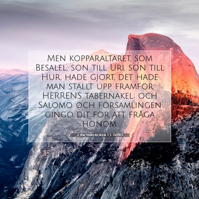 2 Krönikeboken 1:5 SV1917 Bild av bibelvers