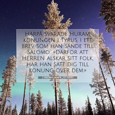 2 Krönikeboken 2:11 Bibelvers Förklarad