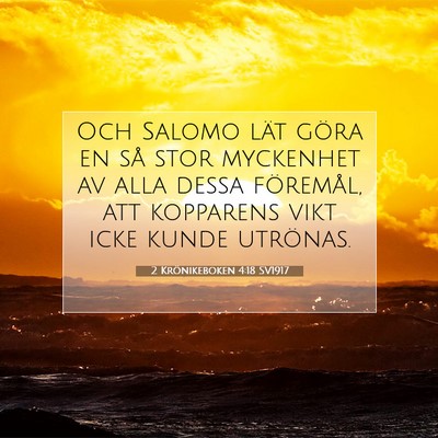 2 Krönikeboken 4:18 Bibelvers Förklarad