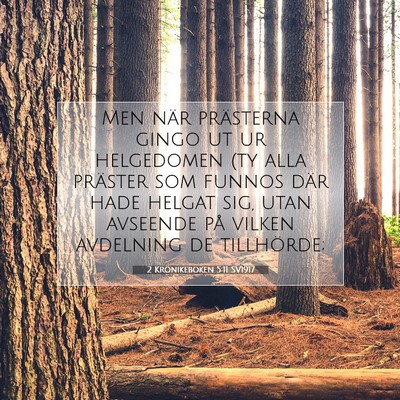 2 Krönikeboken 5:11 Bibelvers Förklarad