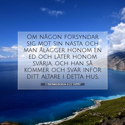 2 Krönikeboken 6:22 Bibelvers Förklarad