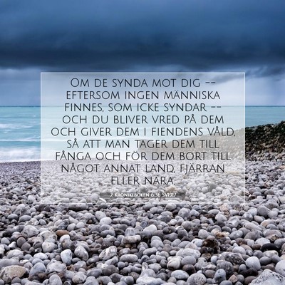2 Krönikeboken 6:36 SV1917 Bild av bibelvers