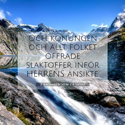 2 Krönikeboken 7:4 Bibelvers Förklarad