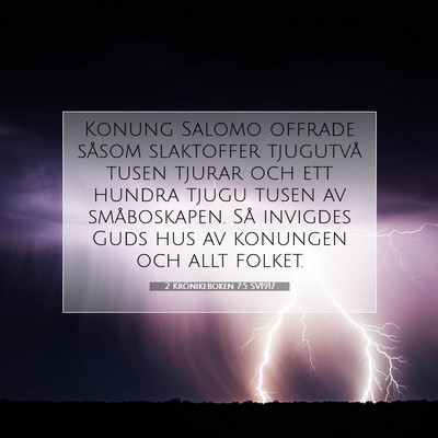 2 Krönikeboken 7:5 Bibelvers Förklarad