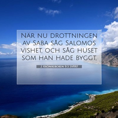 2 Krönikeboken 9:3 Bibelvers Förklarad