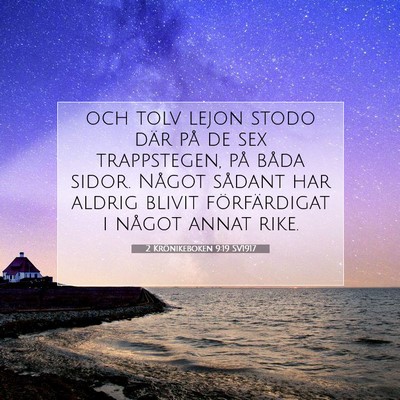 2 Krönikeboken 9:19 Bibelvers Förklarad