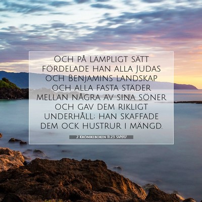 2 Krönikeboken 11:23 Bibelvers Förklarad