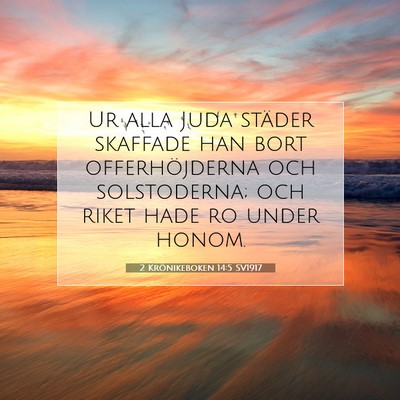 2 Krönikeboken 14:5 Bibelvers Förklarad