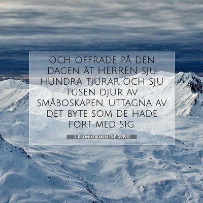 2 Krönikeboken 15:11 Bibelvers Förklarad