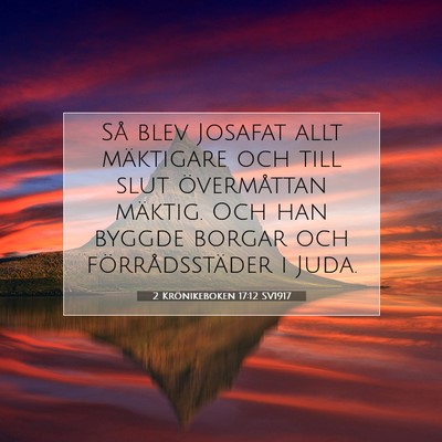 2 Krönikeboken 17:12 Bibelvers Förklarad