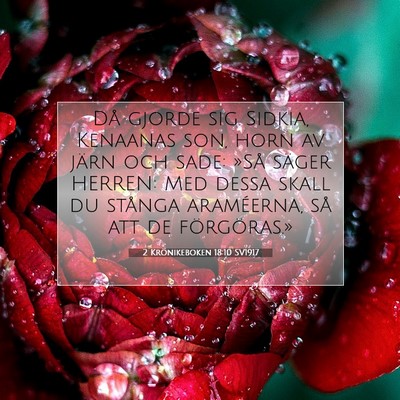 2 Krönikeboken 18:10 Bibelvers Förklarad