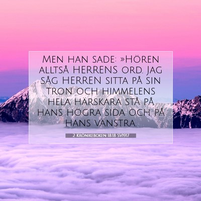 2 Krönikeboken 18:18 SV1917 Bild av bibelvers