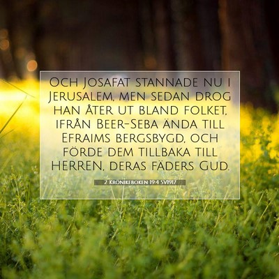 2 Krönikeboken 19:4 SV1917 Bild av bibelvers