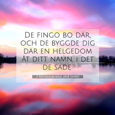 2 Krönikeboken 20:8 SV1917 Bild av bibelvers